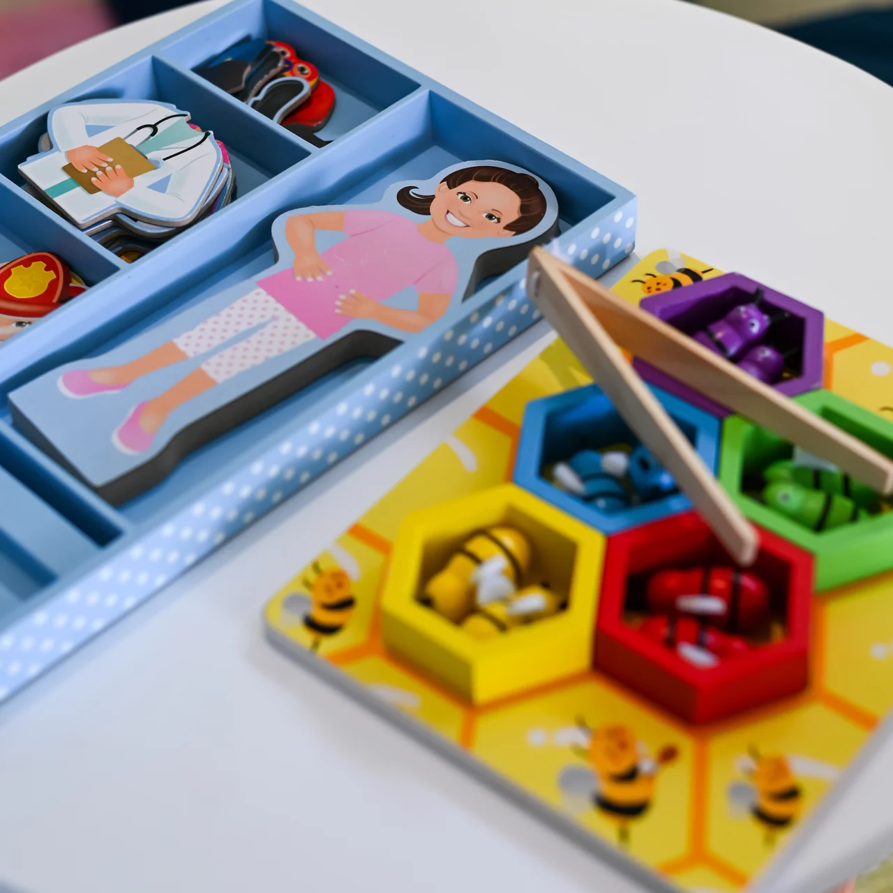 Toys on a table